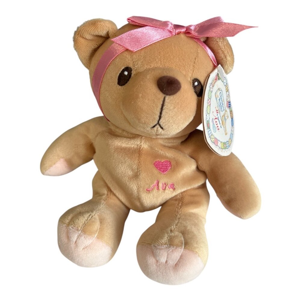 Vintage Cherished Teddies Ava Mini Bean Bag Plush Bear Enesco 1998